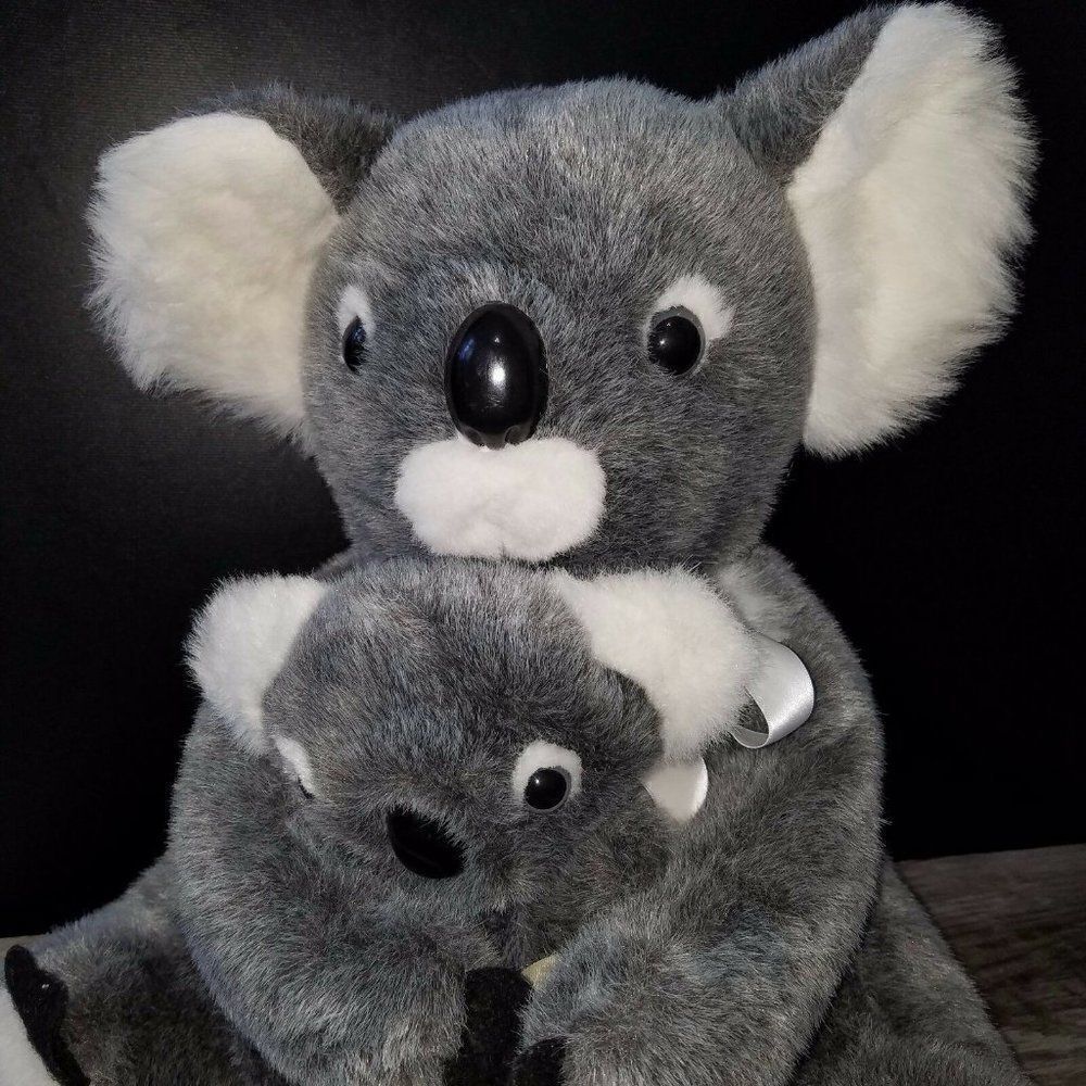 Koala with Joey Baby Stuffed Plush Cuddly Soft Toy Designed in Australia 16 inch